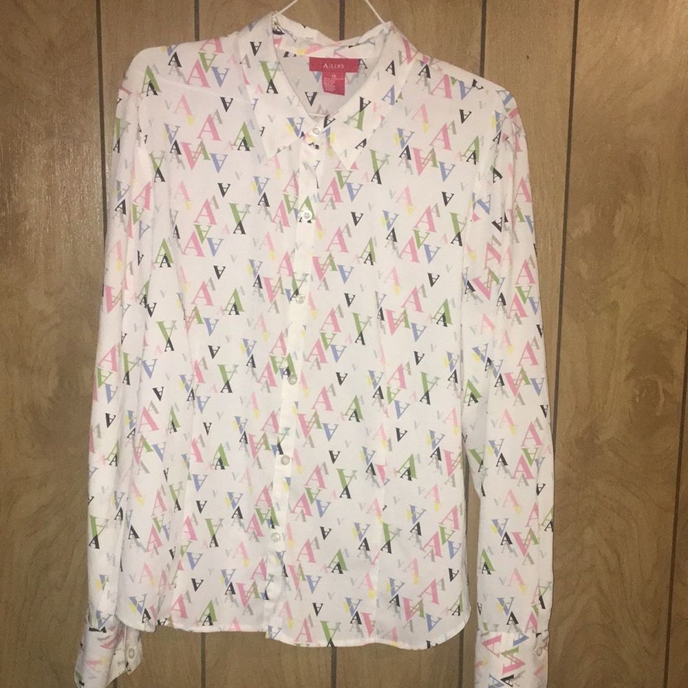 A/Line Button down blouse